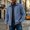Sky Blue, variant on WIZUTIZ Suede Jacket For Men Zip Up Long Sleeve Fold Collar Work Jacket Casual Fall Winter Coat With Pockets Black Blue White