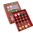 thumbnail image 1 of Christmas Tableware Set Stainless Steel Spoon Gift Set Dessert Spoon Fork Coffee Spoon Christmas Pendant Spoon Tableware Set Gift, 1 of 8