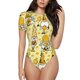thumbnail image 1 of Fotbe Garden Honeybee Gnomes Body de Mujer con Cuello Redondo y Mangas Cortas, Sin Mangas Ajustado, Suave, Cómodo y Básico-X-Large, 1 of 7