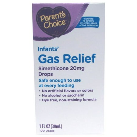 Parent's Choice Infants' Gas Relief Simethicone Drops, 20mg, 1 fl oz