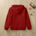 thumbnail image 5 of Kids Sweatsuit Zip up Red Sweatsuit Boys Hooded Sweatshirt Sweatpants Set Girls Outfits Size 9-10 Years, 5 of 9