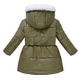 thumbnail image 3 of Babcutegg Jackets for Kid Girls Soild Color Side Pockets Long Sleeve Kids Clothes Army Green, 3 of 8