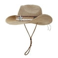 thumbnail image 3 of Hauaitttt Summer Holiday Casual Style Hat Outdoor Outing Sun Hat Brim Can Be Shaped Sun Hat Hat Collapsible Hat Gardening Visor Foldable Cowboy Hats for Women Travel Bag Women Beach Head Visors Mens, 3 of 8