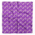 thumbnail image 1 of Bimba Purple Cage & Grandiflora Roses Floral Pure Silk Printed Head Bandanas Summer Neck Wrap Scarf 40 x 40 Inches, 1 of 6