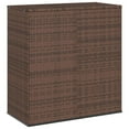 thumbnail image 1 of vidaXL Garden Cushion Box PE Rattan 100x49x103.5 cm Brown, 1 of 4