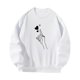 thumbnail image 4 of Jersey Suéter Sudadera con Cuello Redondo Disfraces Casuales Ropa de Otoño Sudadera con Cuello Redondo para Mujer para Otoño Invierno Trabajo , xxl, 4 of 9