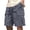 Dark Gray, variant on Mens Cargo Shorts Elastic Waist Pull on Workout Shorts Solid Summer Hiking Clothes with Pockets