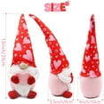 thumbnail image 2 of Fiudx Poste de Pie para San Valentín, Adorable Regalo Navideño, Tela de Lana Suave, Adorno Festivo para Mesa, Decoración de Sala de Estar, Perfecto para Enamorados, Tamaño 34 X 10 X 8 Cm, Juego de 2, 2 of 6