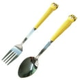 thumbnail image 1 of Ensemble de Couverts pour Enfants 2 Pcs, Ustensiles de Table Cuillère Fourchette, 1 of 5