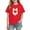 Red Country Flag Heart Graphic, variant on JOANKDMI Country Flag Heart Graphic T Shirts Boys Girls 3T Short Sleeve Casual Crewneck Tops Summer Patriotic Novelty Tee Youth Everyday Playwear Basic Clothing