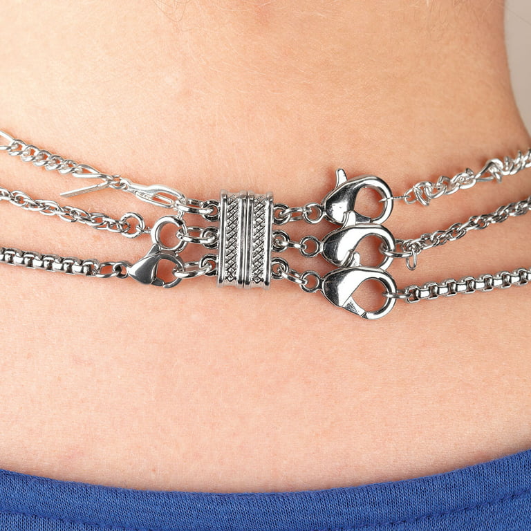 Layered Necklace Clasp - Stainless Steel for 4 – YarnNecklaces