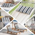 thumbnail image 5 of Navy Blue Beige Standard Size Pillow Cover,Pillowcase Protectors with Zipper,Breathable Decorative Throw Pillow Case Cover,Retro Simple Abstract Vertical Stripes Pillow Shams for Couch Sofa 20x26Inch, 5 of 8