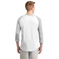 thumbnail image 2 of Sport-Tek Colorblock Raglan Jersey-S (White/ Heather Grey), 2 of 6