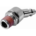 thumbnail image 4 of 4 Piece 1/4 Inch NPT Male Thread Air Plug Industrial Swivel Coupler Chrome Steel, 4 of 5