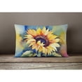 thumbnail image 4 of Sunflowers in Watercolor Fabric Decorative Pillow 12 in x 16 in, 4 of 4