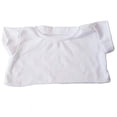 thumbnail image 1 of White Basic Tee Shirt Teddy Bear Clothes Fit 14" - 18" Build-a-bear, Vermont Teddy Bears, and Make Your Own Stuffed Animals Stuffems Toy Shop 1009, 1 of 2