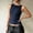 Navy, variant on Womens Lined Sleeveless Tank Tops Women's Bow Tie Open Back Tank Top Sleeveless Boat Neck Cut Out Crop Tops(Army Green,L)