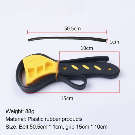 

6Inch / 8 Inch Belt Wrench Oil Filter Spanner Set Rubber Band Wrench Can Opener