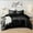Black, variant on Regency Heights Full/Queen Blush Velvet Comforter Set, Luxury 3-Piece All-Season Bedding, Bed Set with Shams