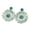 Light blue, variant on Lightweight User Friendly Raffia Earrings Bohemian Sunflower Design Summer Jewelry