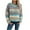 Multicolor-Sweater, variant on Qetyuw Womens Colorful Striped Sweater Crochet Knitted Long Sleeve Pullover Jumpers Crew Neck Loose Fit Sweaters