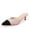 Nude, variant on LuckLilac Women’s Low Heels 2 inch Kitten Mule Slip On Pointed Closed Toe Fashion Dress Shoes,Black,8M