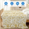 thumbnail image 4 of Yellow Flowers Cooling Blanket,Lightweight Breathable Summer Throw Blanket with Double Sided Cold Effect,Country Pastoral Floral Leaves Vines Picnic Blankets Bed Sheet for Hot Sleepers 60"x80", 4 of 8