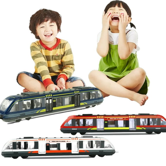 Esaierr 3-8Y Kids Toddler High-Speed Rail Car Toys Inertia Alloy Car Toys Sliding Toy Car for Boys and Girls