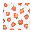 thumbnail image 5 of YFYANG Square Polyester Table Cloth, 60" x 60" Reusable Table Cover Kitchen Dining Room Cute Watercolor Strawberry Doodle Decorative Tablecloths for Tables of 2-4 People, 5 of 8