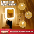 thumbnail image 3 of Led Sound Light Control Sensor Smart Home Night Plug-in Motion Sensor Light Wall Night Lamp Stair Closet Light, 3 of 4