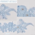 thumbnail image 6 of 2Pcs 3D Beaded Lace Applique Pearl Flower Embroidery Bridal Lace Sew on Patches Tulle Floral Net Gauze Fabric Decal Mesh Trim, 6 of 6