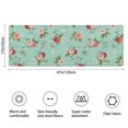 thumbnail image 3 of Pioneer Flower Floral Print Pattern Bathroom Rugs Mat, Non Slip Microfiber Bathroom Rug with Rubber Backing, Soft Mats for Bathroom Floor Tub Shower, 17"x47", 3 of 5