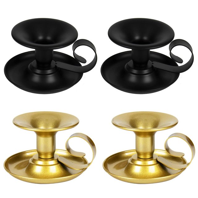 4 uds. de soporte para velas cónicas para decoración del hogar Afortunado Sencillez
