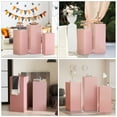 thumbnail image 3 of 3 Pcs Metal Display Pedestal Stands for Parties, Heavy Duty Rigid Material Square Display Tables for Party Dinner Wedding Birthday Cake Dessert Placement, Decoration Display Stand, Pink, 3 of 7