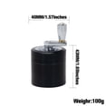 thumbnail image 4 of Black Manual Spice Grinder-SL.GT Spice Grinder Hand Operated Zinc Alloy Kitchen Spice Grinder With Hand Crank, 4 of 5