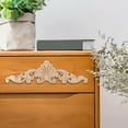 thumbnail image 3 of Bgsha New Wood Carved Flower Onlay Unpainted Applique Frame Furniture Craft Decor, 3 of 10