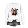 thumbnail image 2 of Bovxnpu Womens Oversized Sweatshirts, Halloween Day Sweatshirts for Women Fleece Crewneck Sweaters Casual Tops Comfy Fall Fashion Outs Winter Clothes, 2 of 8