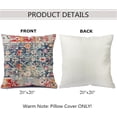 thumbnail image 2 of Turkish Persian Style Pillow Covers Without Insert 20''x20'' Pillow Case for Home Decorative Cushion Cover Men Women Boy Girl Room Cushion Cover for Home, 2 of 6