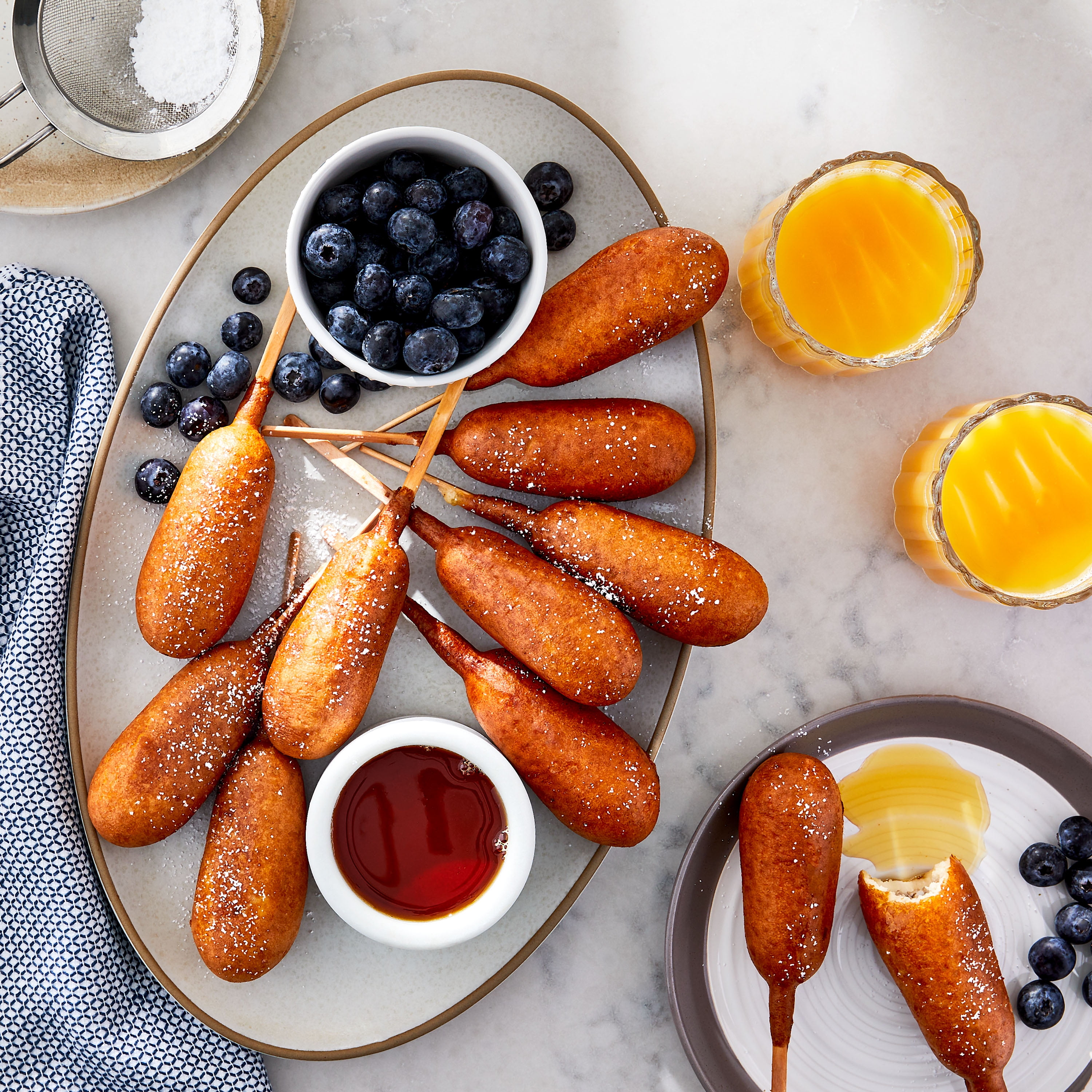 Great Value Pancake & Sausage on a Stick, 30 oz, 12 Count (Frozen). Allergens Wheat, Milk, Eggs, Soy