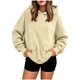 thumbnail image 2 of Neewe Womens Plain Classic Oversized Hoodies Pullover Sweatshirts Casual Clothes for Fall Winter, 2 of 7