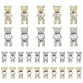 thumbnail image 1 of 30 Pcs Nail Art Rhinestones,Shiny Alloy Bear 3D With Heart Crystal Nail Decoration,DIY Nail Art Decoration Accessories - -, 1 of 4