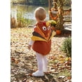 thumbnail image 5 of RUINIXCW Newborn Baby Girl Boy Thanksgiving Turkey Costume Kids Halloween Spider Costume Infant Baby Boy Girl Fall Winter Clothes Warm Fleece Romper Sleeveless Hooded Zip Up Bodysuit Jumpsuit, 5 of 10