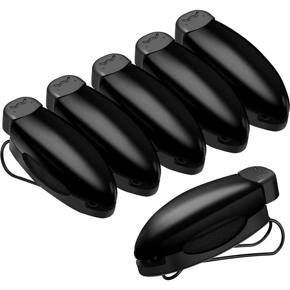 Tallew 6 Pcs Car Glasses Holders Sunglasses Holder Clip Glasses Sun Visor Clip Eyeglasses Mount for Sunglasses Car Supplies (Black)