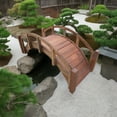 thumbnail image 4 of SamsGazebos Miniature Japanese Wood Garden Bridge, 25-Inch, Brown, Treated, 4 of 8