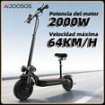 thumbnail image 1 of AJOOSOS X500 Patinete Eléctrico de Doble Motor, 48V 2000W, Velocidad Máxima de 64KM/H, Alcance de 64KM con Asiento Removible, 1 of 7