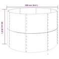 thumbnail image 2 of vidaXL Garden Raised Bed Powder-coated Steel 100x100x68 cm Grey, 2 of 2