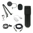 thumbnail image 1 of Pisexur Electronics para hombres BM800 Micrófono de condensador con tarjeta de sonido USB, soporte a prueba de explosiones, grabación, juegos en vivo, karaoke, transmisión, equipo especial, micrófono, 1 of 9