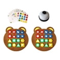 thumbnail image 1 of Children's Early Education Puzzle Color Recognition Geometric Shape Pairing Montessori Education Building Blocking Parent Child Interactive Sense System Board Game, 1 of 7