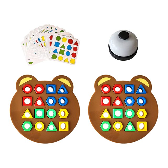 Children's Early Education Puzzle Color Recognition Geometric Shape Pairing Montessori Education Building Blocking Parent Child Interactive Sense System Board Game