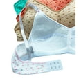 thumbnail image 2 of 6 Pieces Wire Free No Padding Teenager Girl Cotton Junior Training Bra A Cup 32A (7273-62R3), 2 of 2
